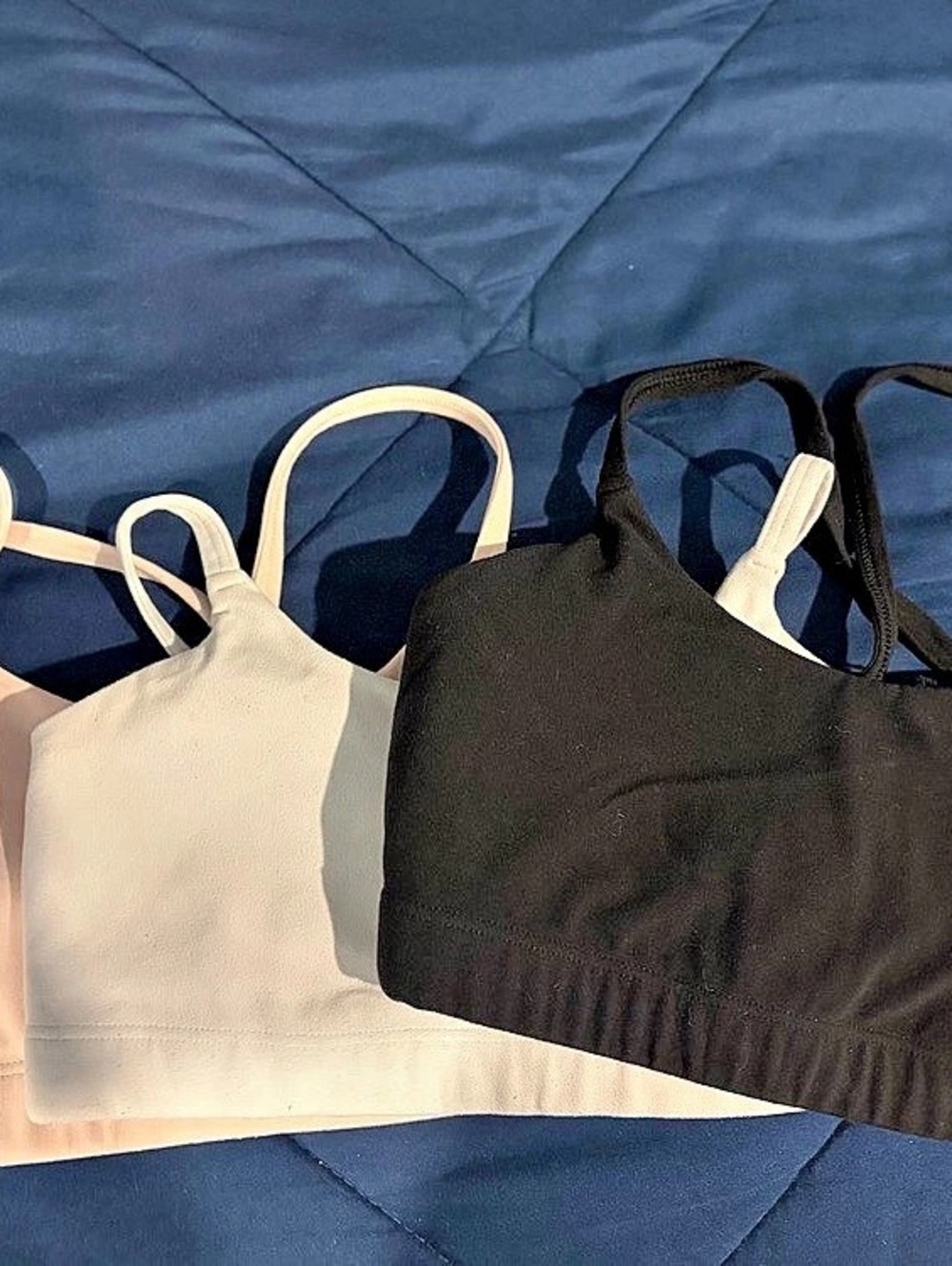 Athleta Girl L/12 Sports Bra Bundle Black White Pink 3 Pack